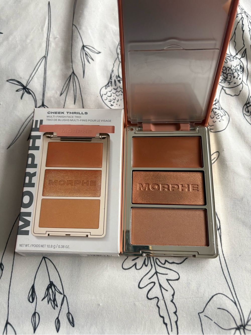 Morphe Cheek Thrills Blush Trio — Sunset Swim Nude Bronze